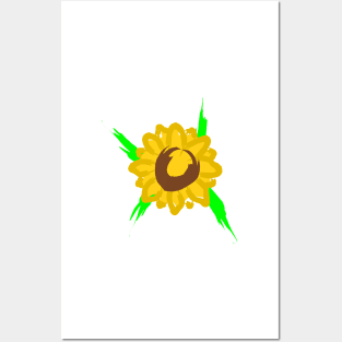 Abstract Sunflowers Posters and Art